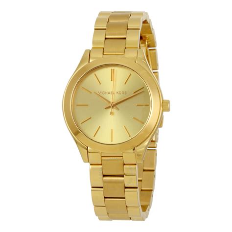 michael kors mini slim runway mk3512|Michael Kors Women's Mini Slim Runway Gold.